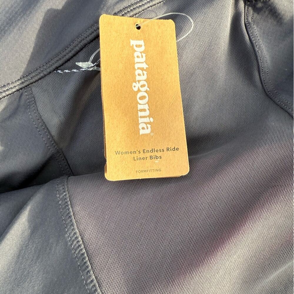 Patagonia Women’s Small New NWT Endless Ride Liner Bibs - Smolder Blue - Picture 3 of 7